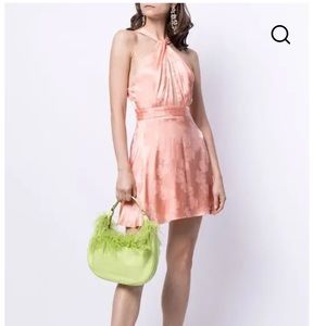 Alice McCall light pink satin mini dress
